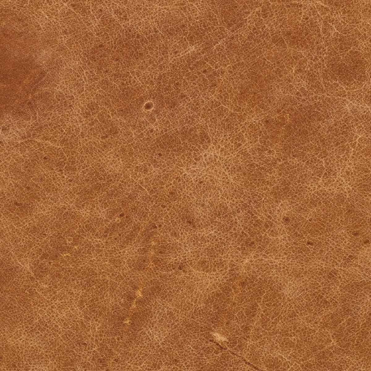 Uncorrected full-grain leather: pores, marks, and variation visible in the hide